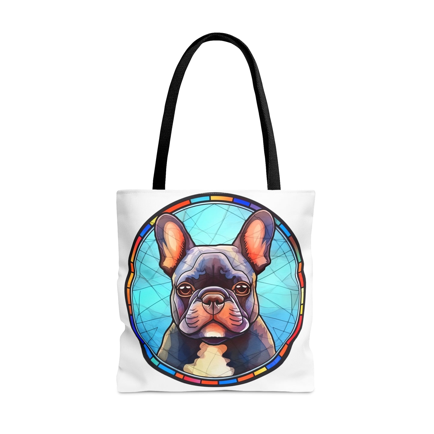 Colorful French Bulldog Tote Bag