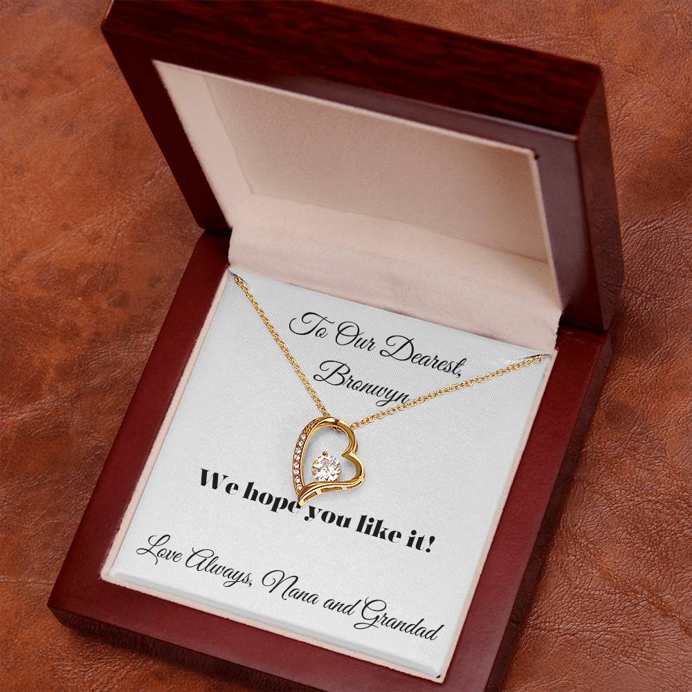 Forever Love Necklace ( Personalizable Message)