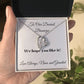 Forever Love Necklace ( Personalizable Message)