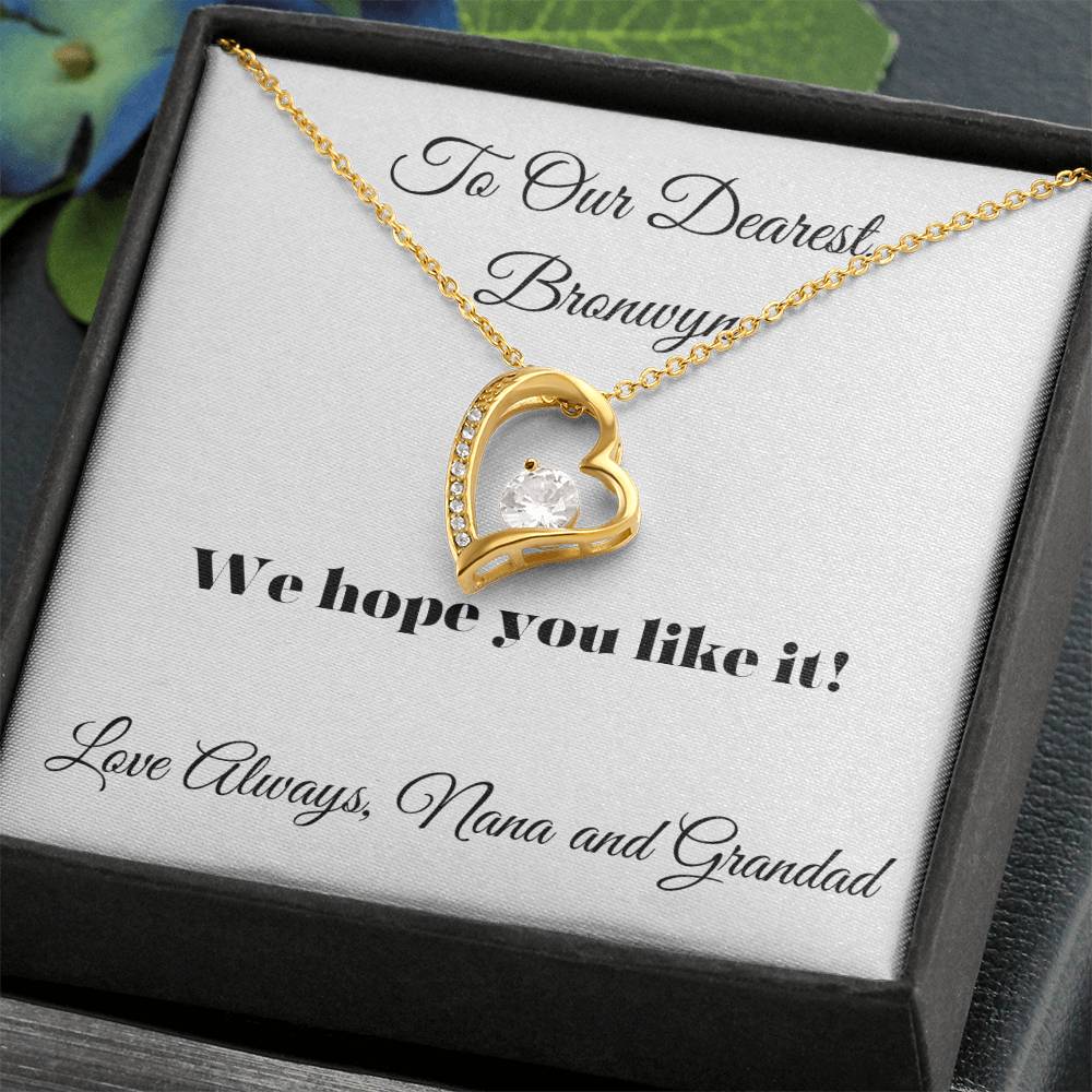 Forever Love Necklace ( Personalizable Message)